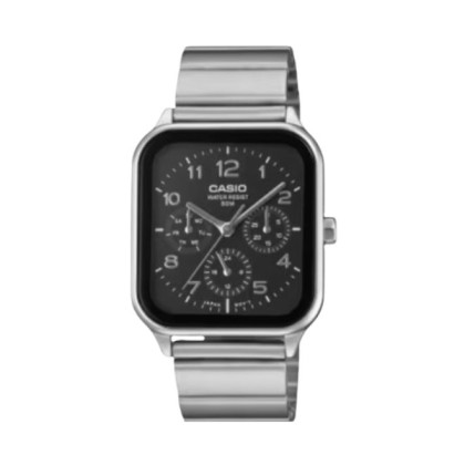 Casio General MTP-M306D-1AV Silver Stainless Steel Band Men Watch